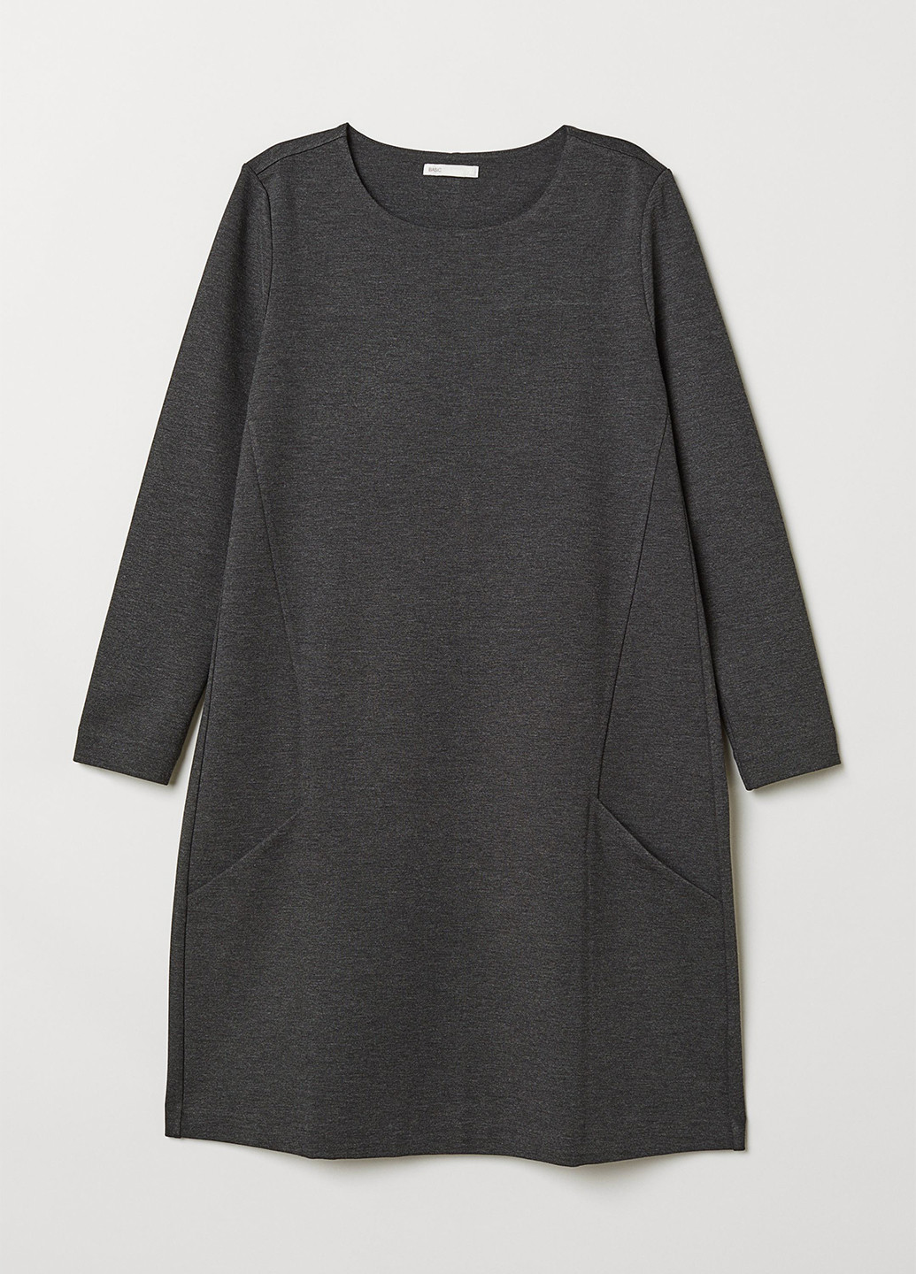 Темно-сіра кежуал сукня оверсайз H&M