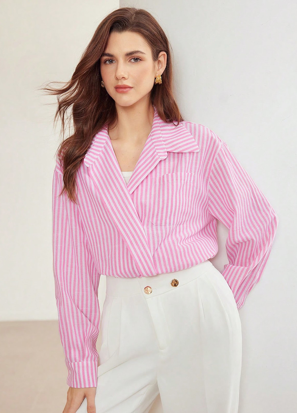 Розовая блуза SHEIN