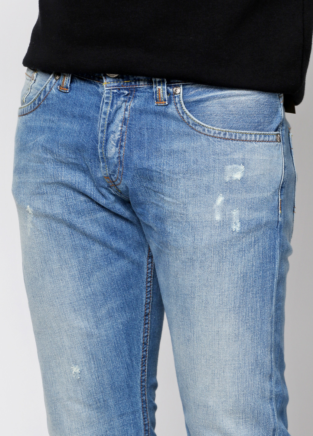 Голубые демисезонные со средней талией джинсы LTB