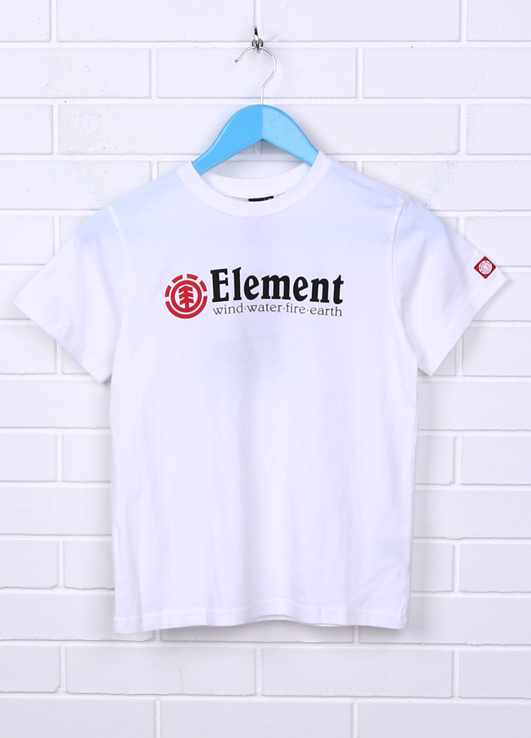 Белая летняя футболка с коротким рукавом Element