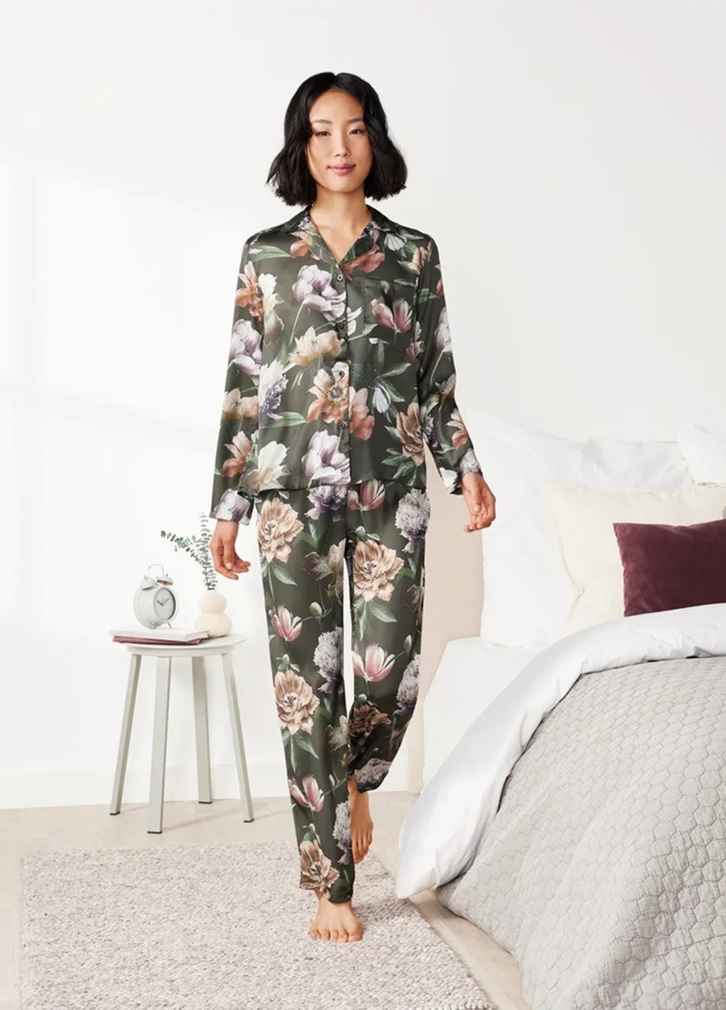 Зеленая всесезон пижама (рубашка, брюки) рубашка + брюки Esmara