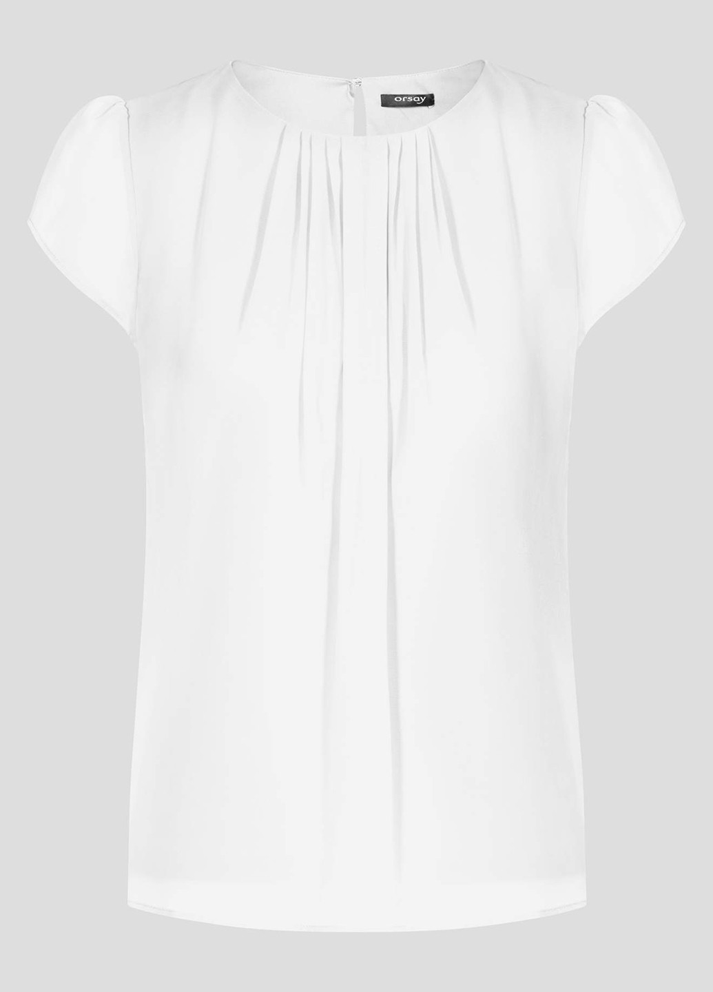 Белая летняя блуза с коротким рукавом Orsay