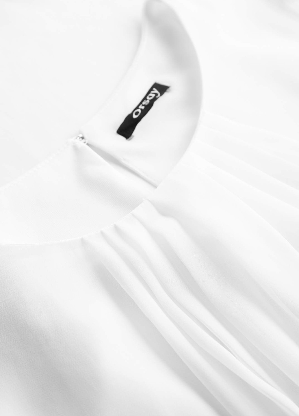 Белая летняя блуза с коротким рукавом Orsay