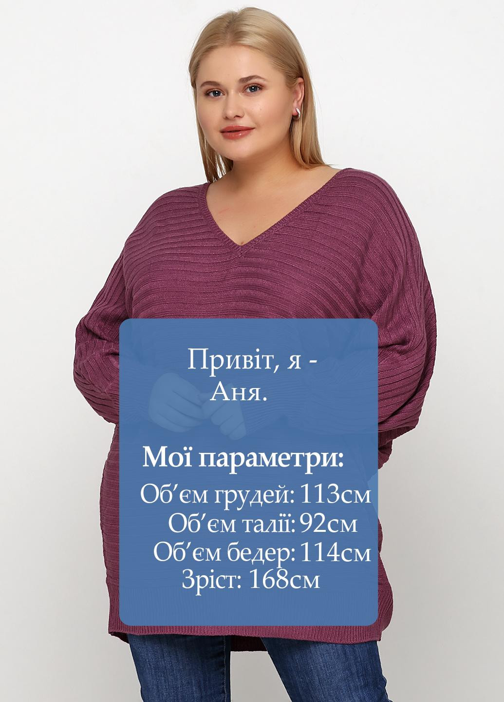 Светло-фиолетовый демисезонный пуловер пуловер CHD