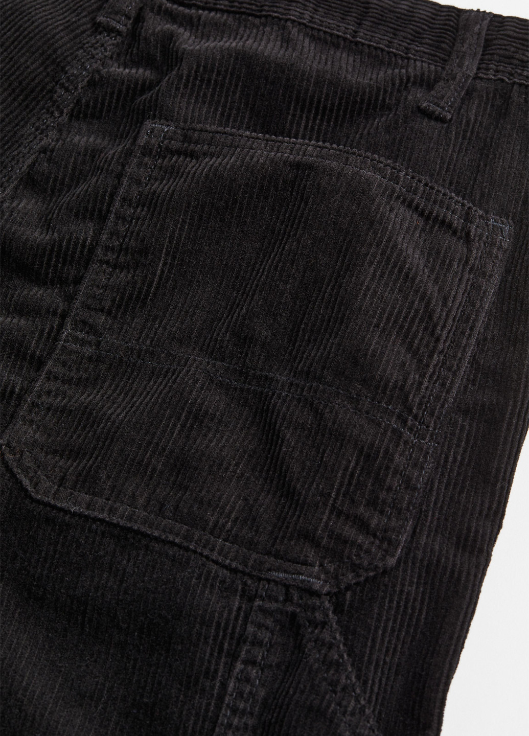 Черные кэжуал демисезонные прямые брюки H&M