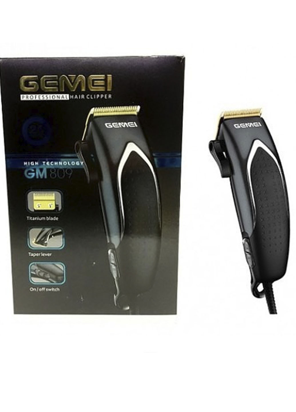 Якісна дротяна машинка для стрижки волосся GM 809 Gemei (252404979)
