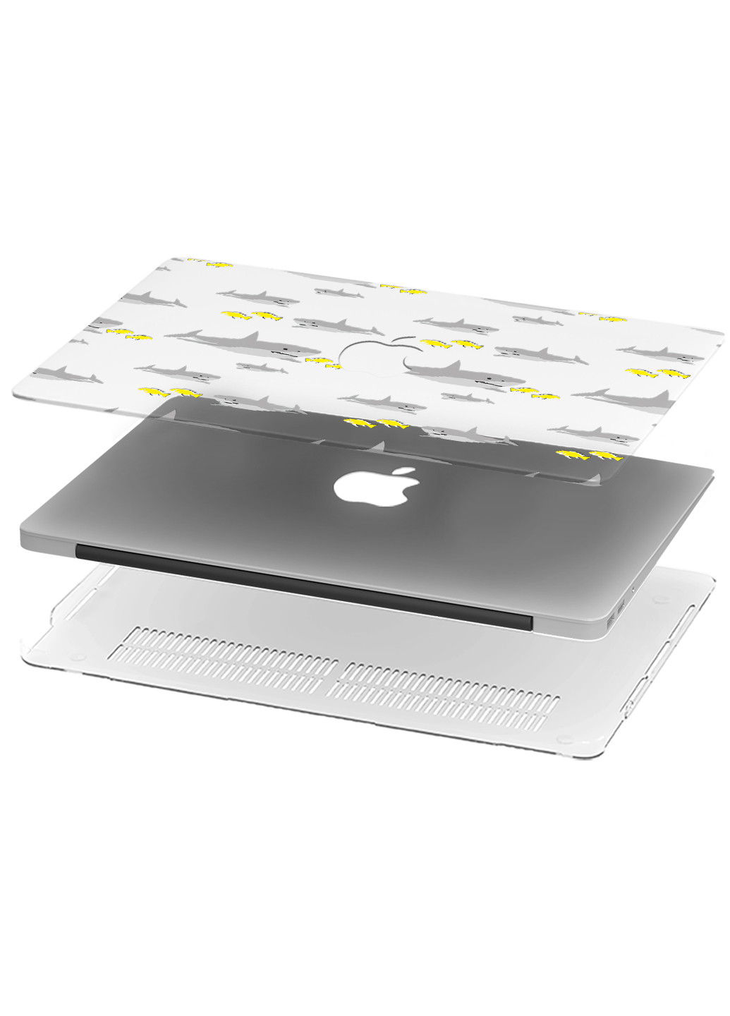 Чохол пластиковий для Apple MacBook Pro 16 A2141 Акула (Shark) (9494-1842) MobiPrint (218506186)