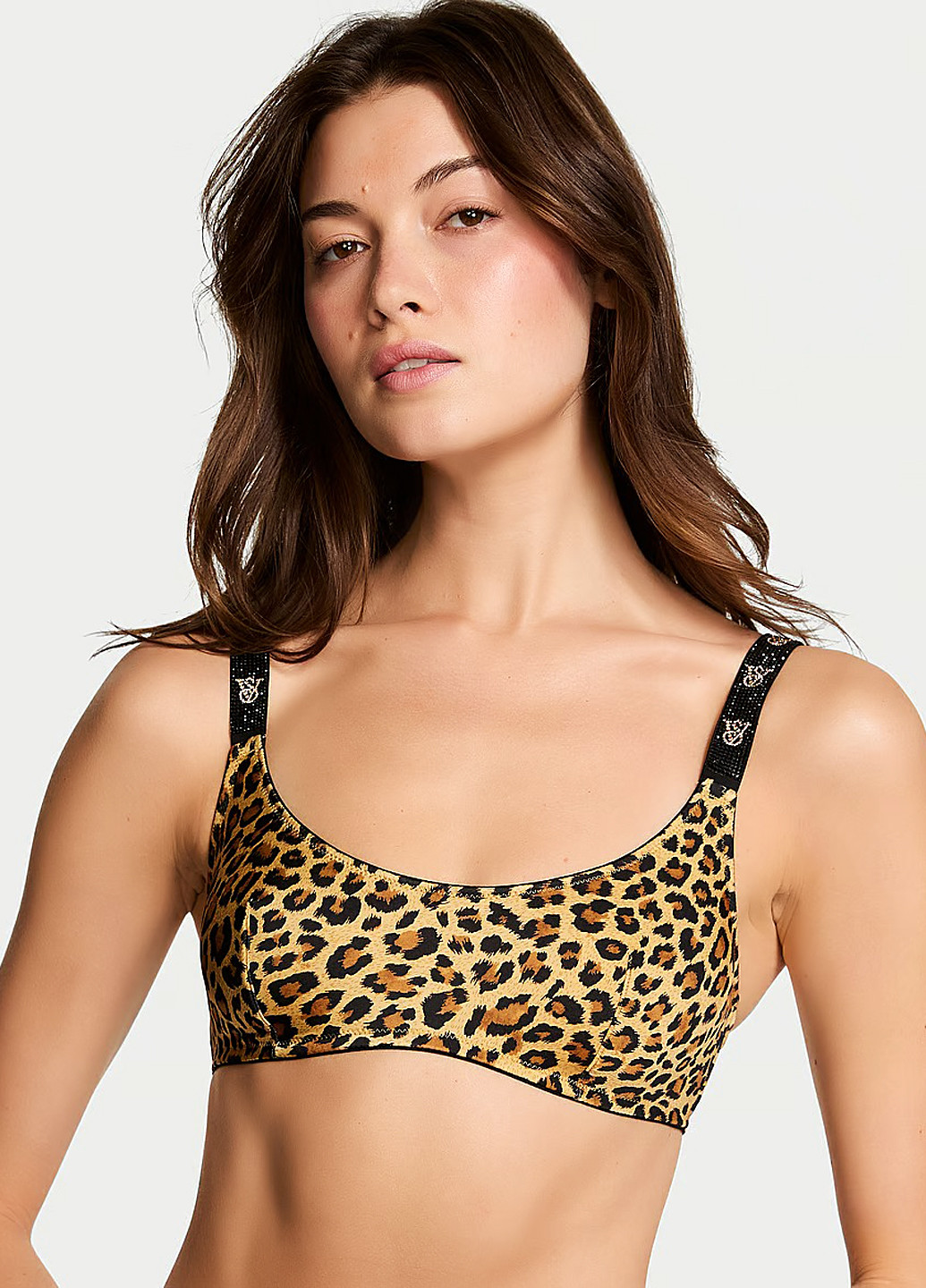 Коричневый демисезонный комплект (бюстгальтер, трусики) Victoria's Secret