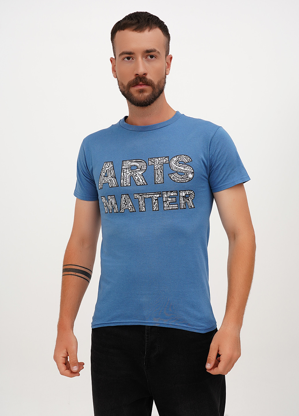 Синяя футболка Hanes