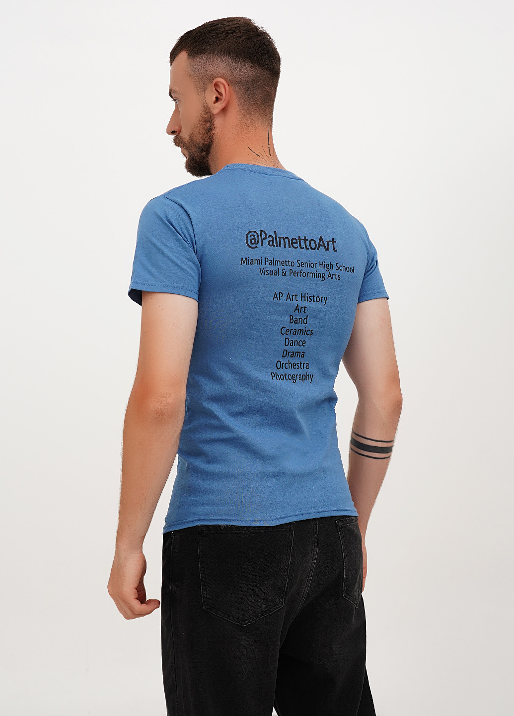 Синяя футболка Hanes