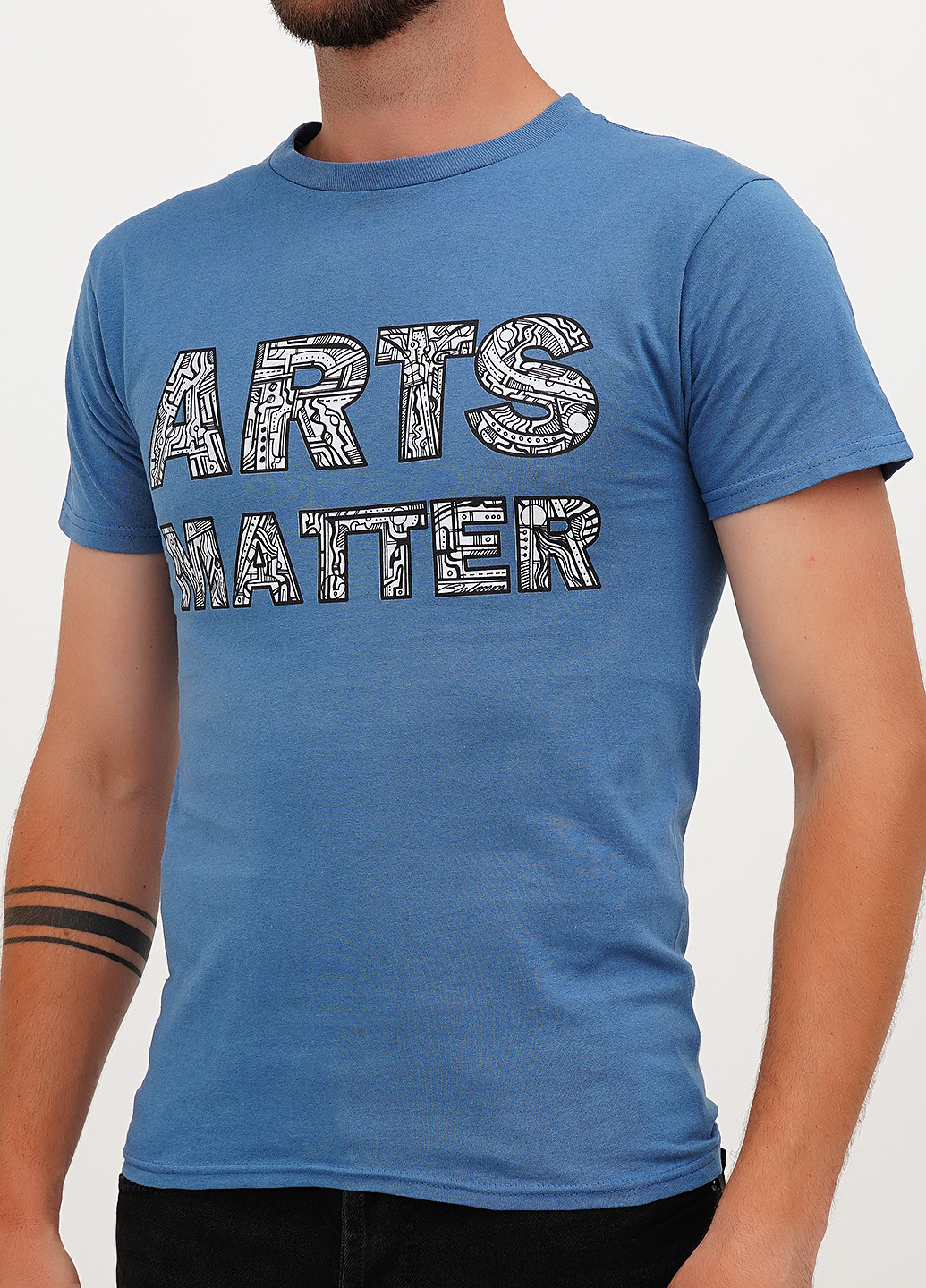 Синяя футболка Hanes