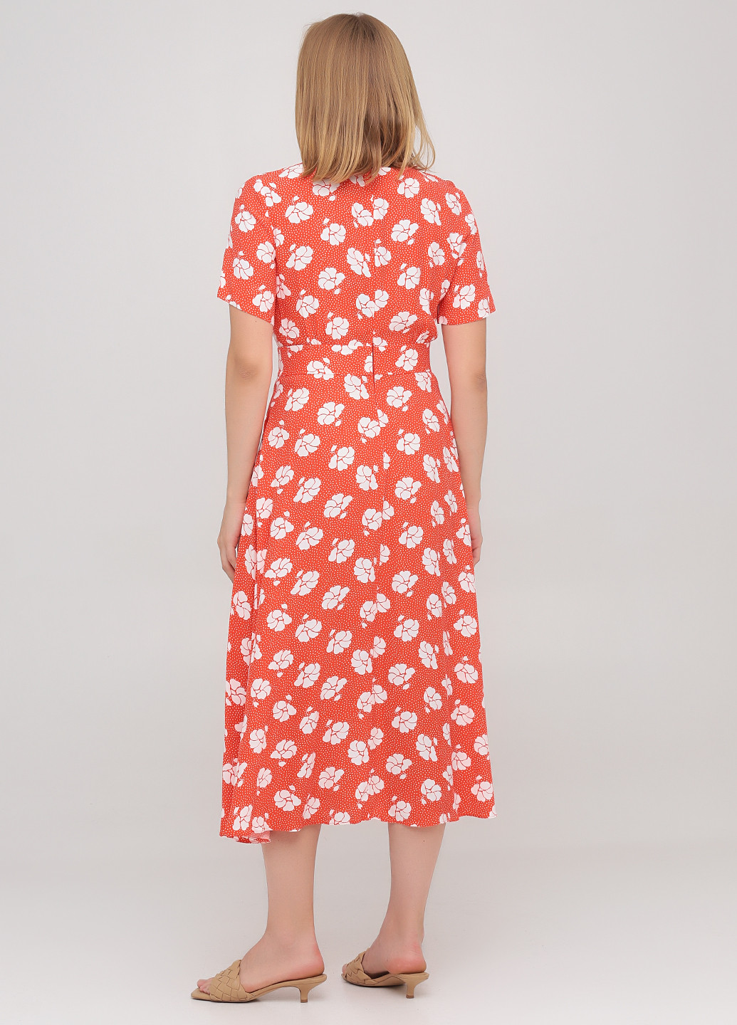 Яскраво-червона кежуал сукня Boden з квітковим принтом