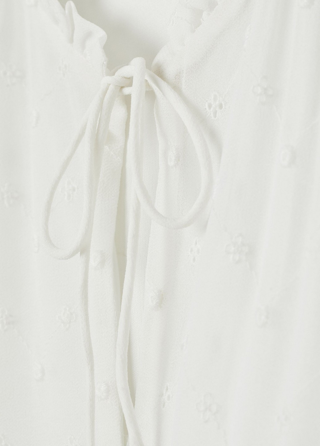 Белое кэжуал платье H&M однотонное