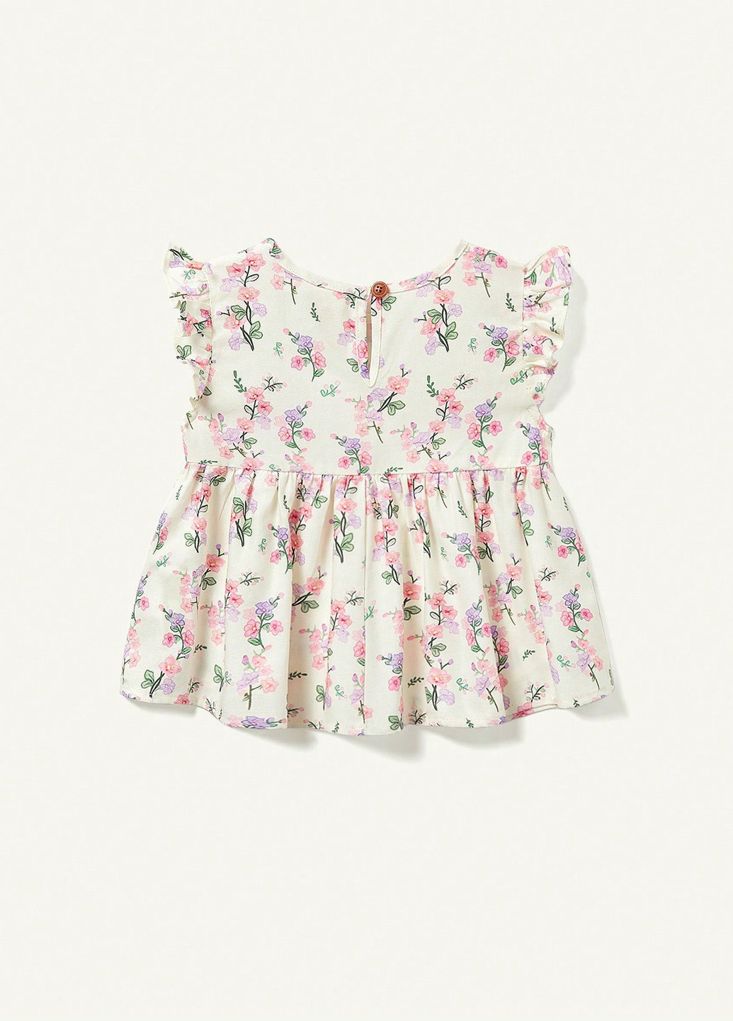 Комбинированный летний костюм (блуза, шорты, повязка) SHEIN