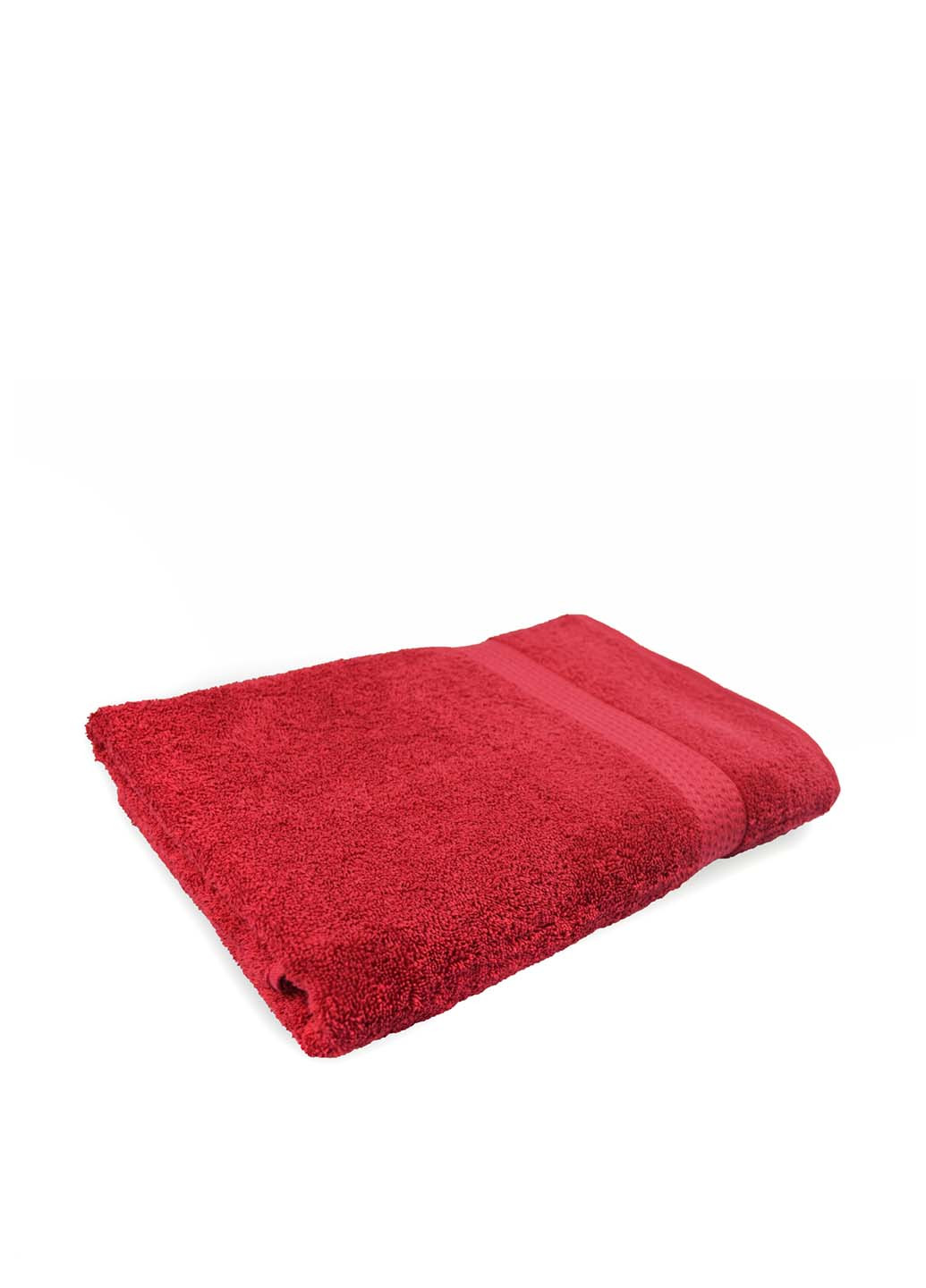 No Brand полотенце, 50х90 см однотонный красный производство - Узбекистан