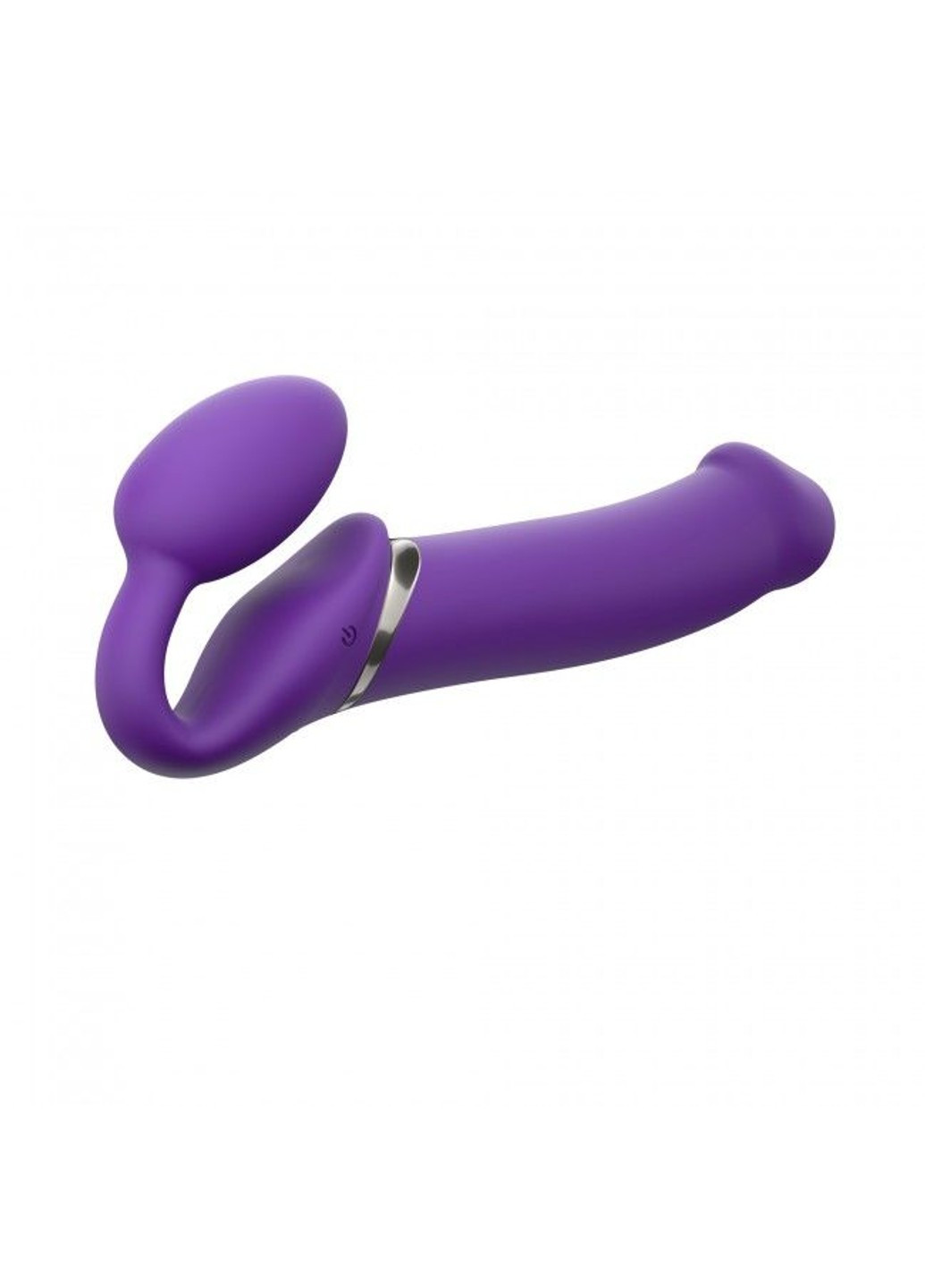 Безремневой страпон с вибрацией Vibrating Violet XL, диаметр 4,5см, пульт ДУ, регулируем Strap-On-Me (256537659)