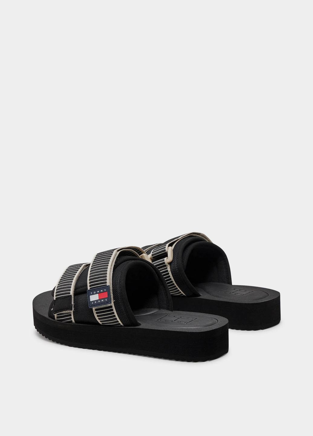 Черные кэжуал шлепанцы Tommy Hilfiger