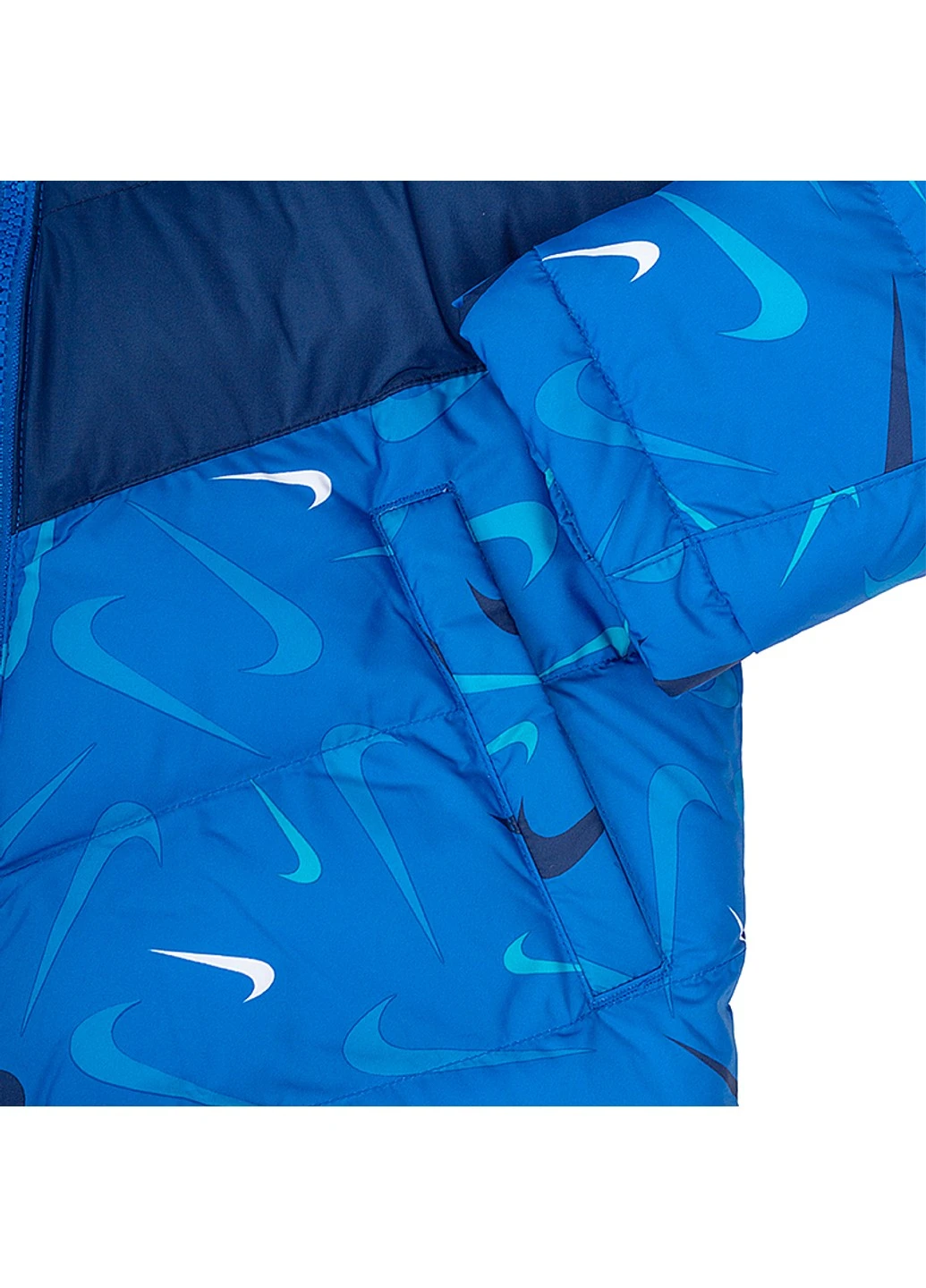 Синяя демисезонная куртка u nsw synfil jkt brndmk aop Nike