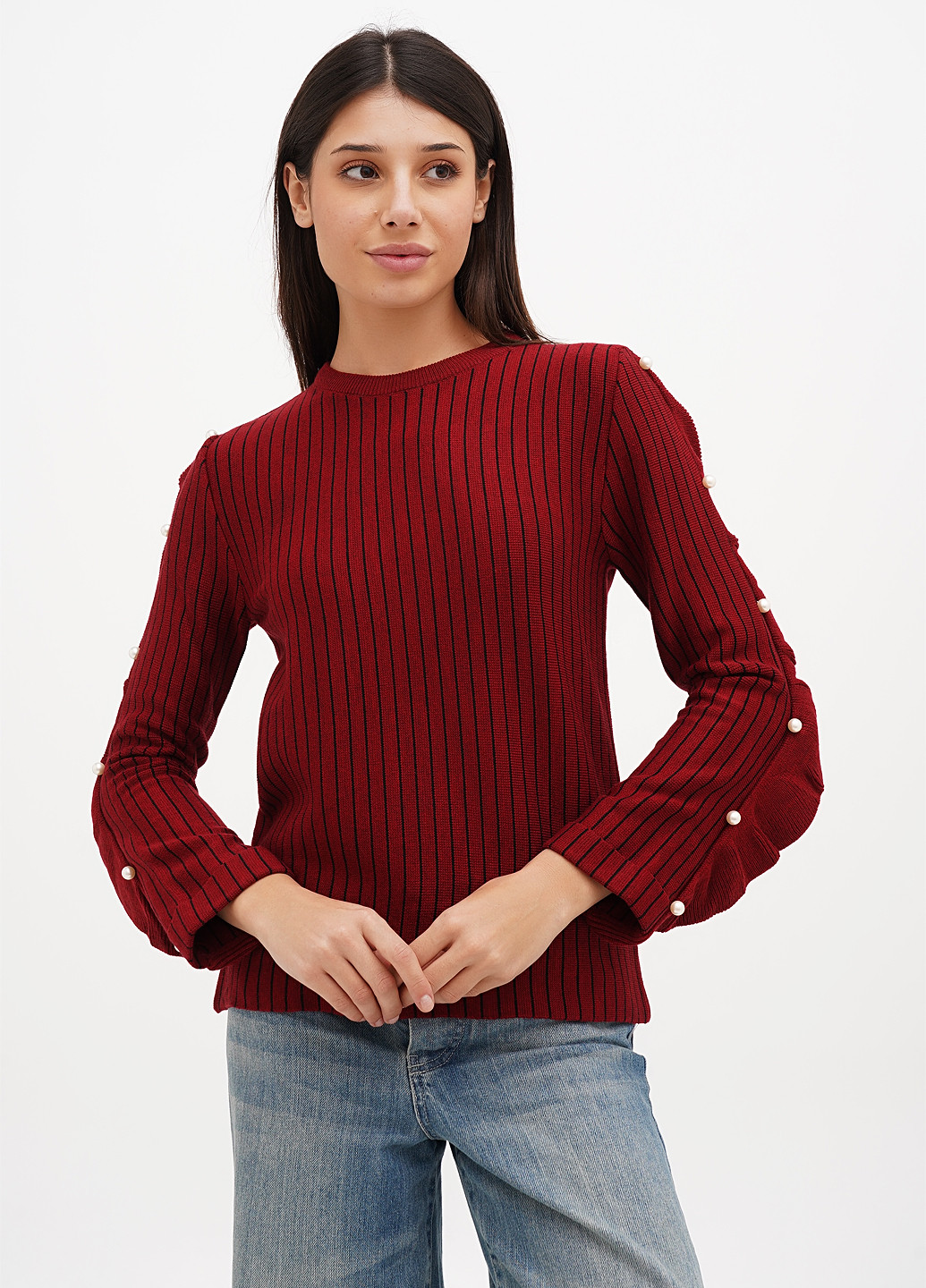 Бордовий демісезонний джемпер джемпер Sassofono