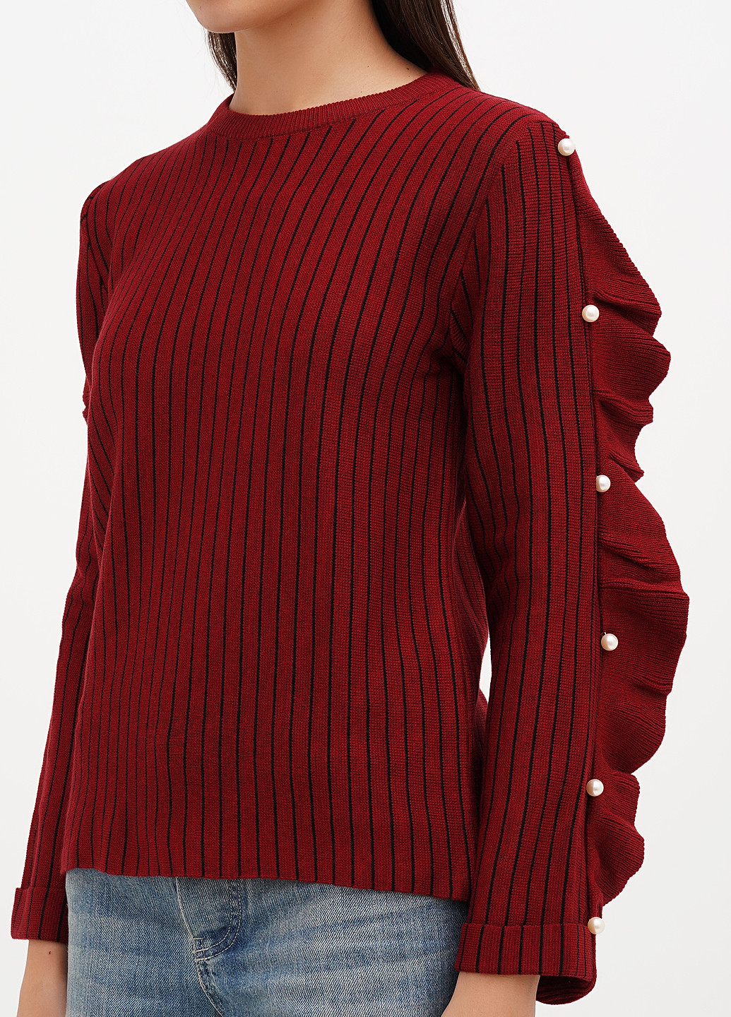 Бордовий демісезонний джемпер джемпер Sassofono