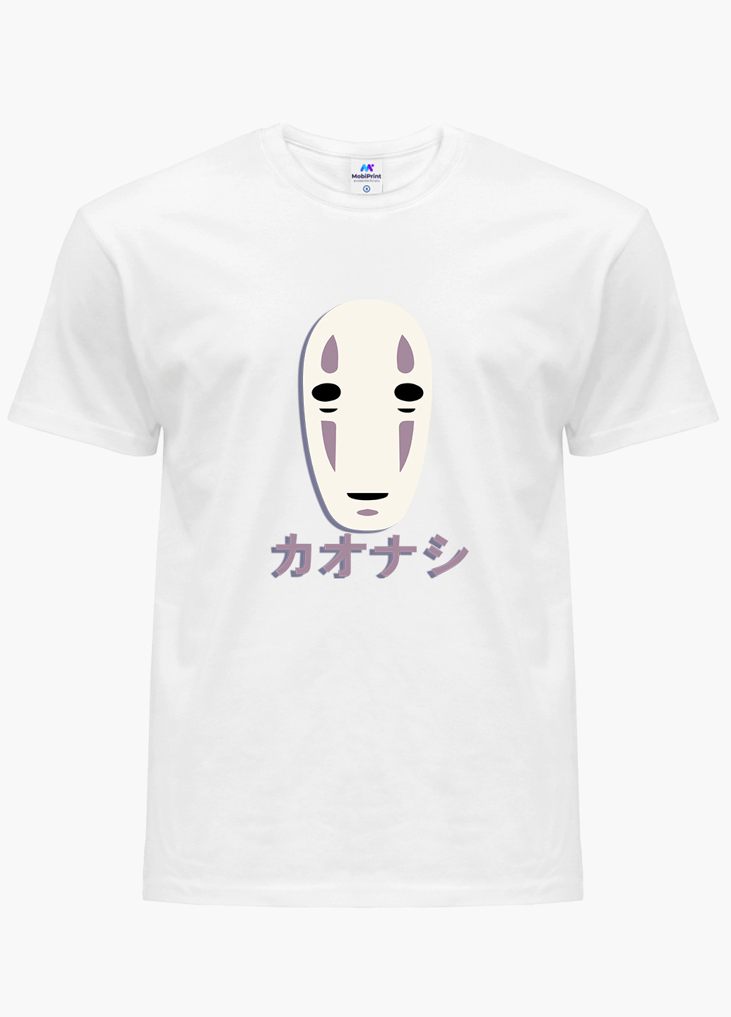 Белая футболка мужская безликий бог каонаси унесённые призраками (spirited away) белый (9223-2646) xxl MobiPrint