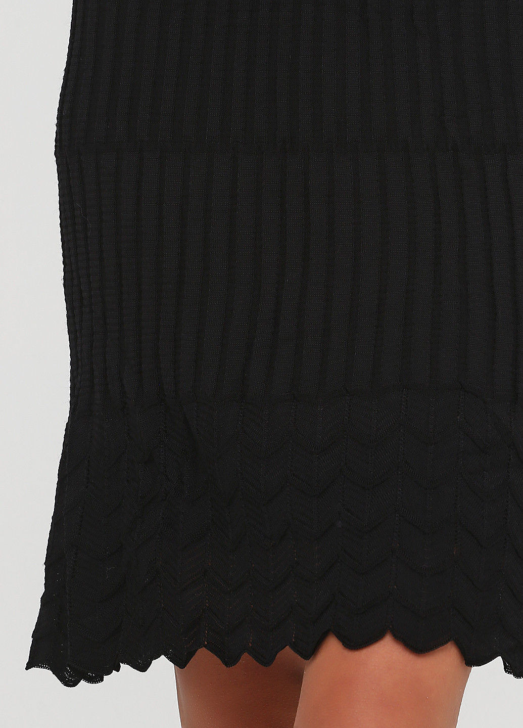 Черная кэжуал однотонная юбка M Missoni клешированная, плиссе