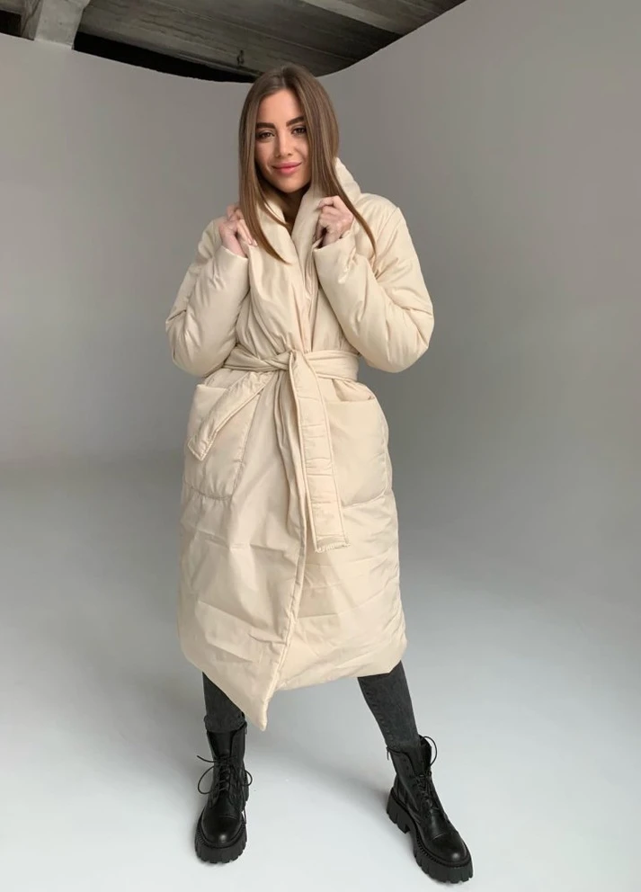 Бежеве демісезонне Пальто Moni&co
