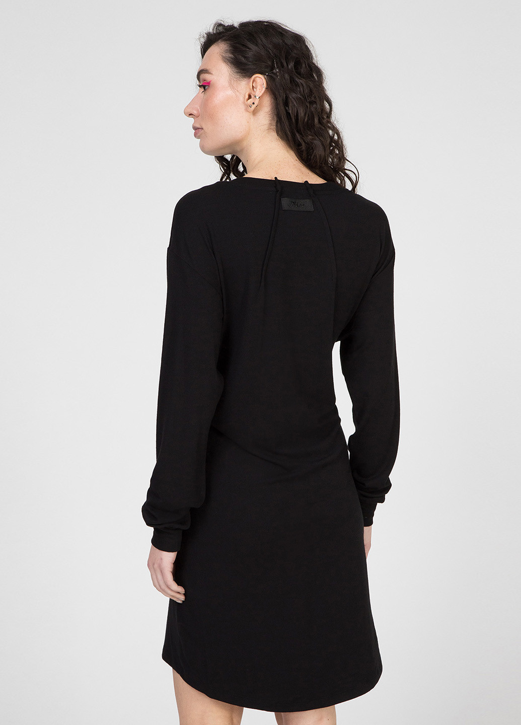 Черное кэжуал платье а-силуэт Diesel однотонное