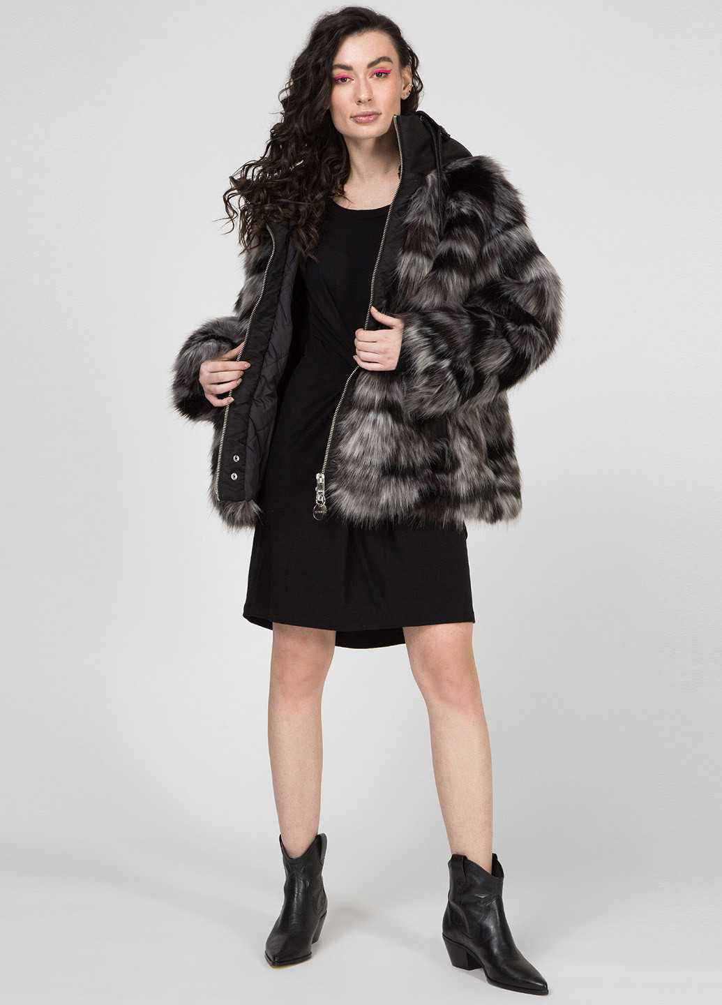 Черное кэжуал платье а-силуэт Diesel однотонное