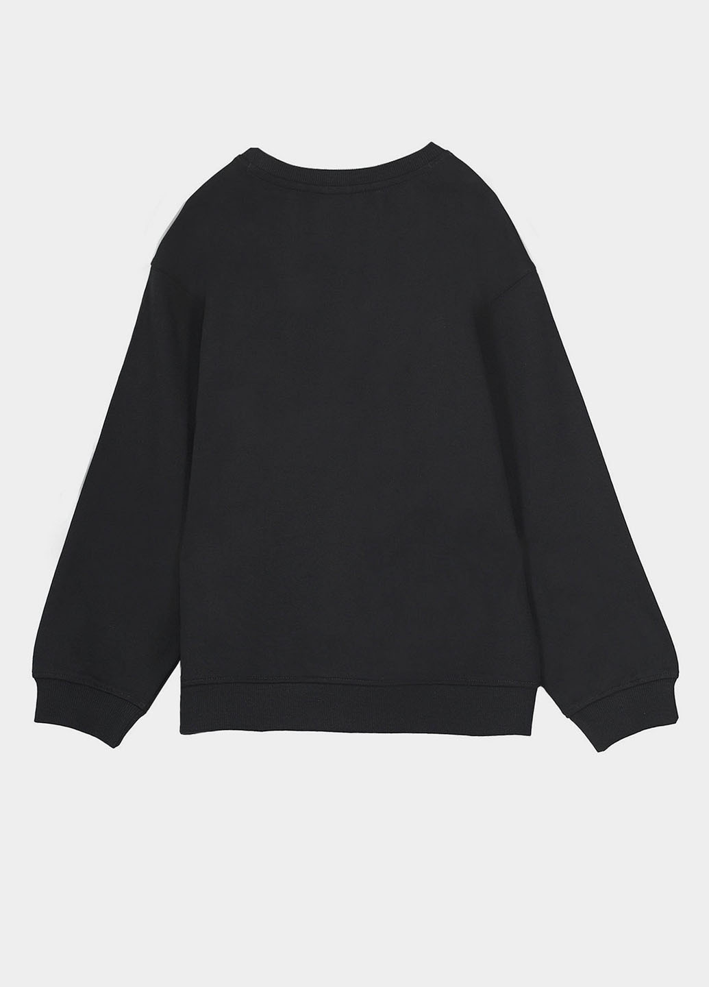 Piazza Italia свитшот однотонный черный кэжуал хлопок