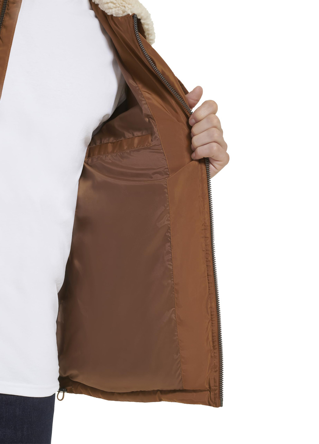 Коричнева демісезонна куртка Guess