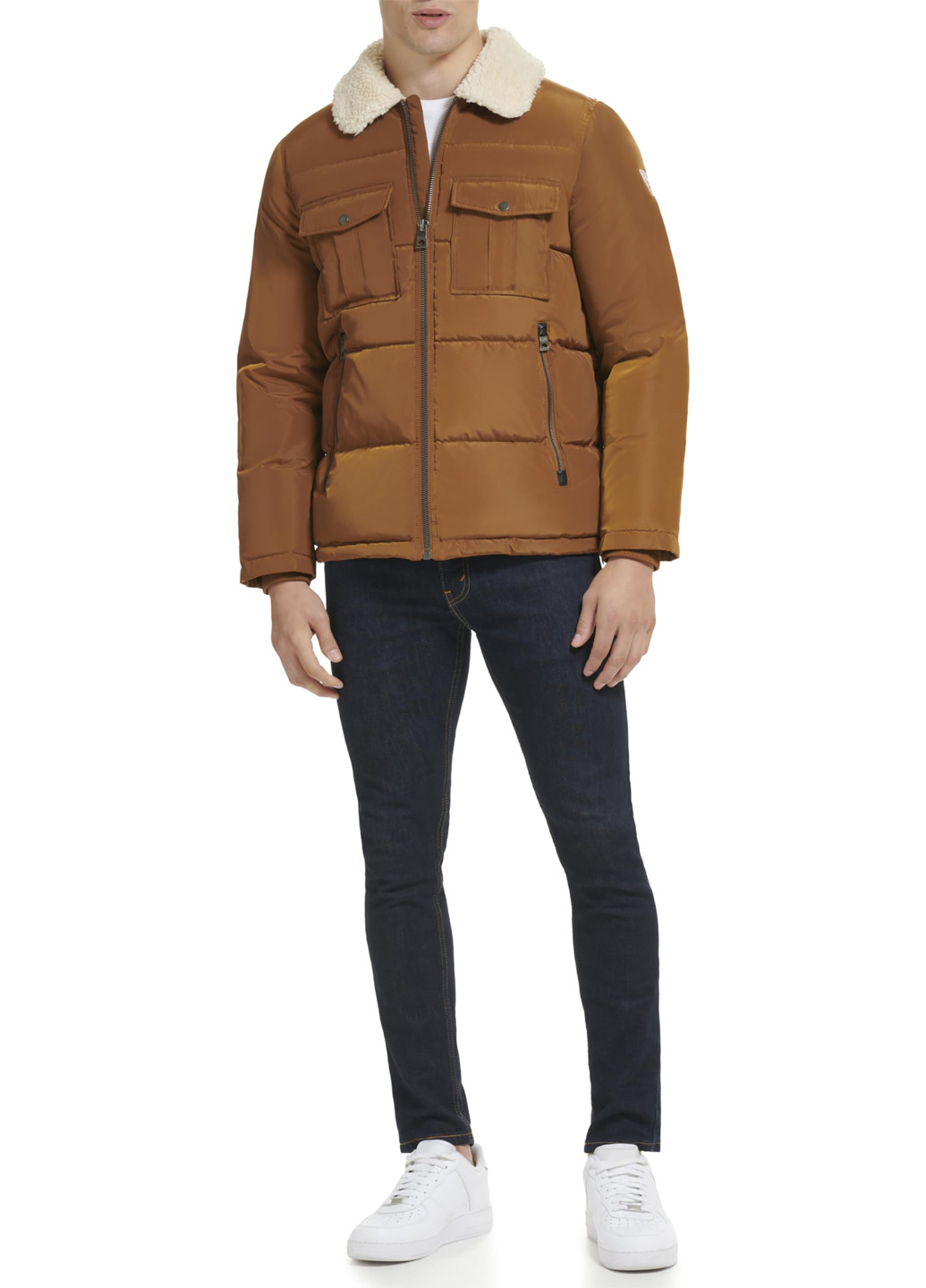 Коричнева демісезонна куртка Guess