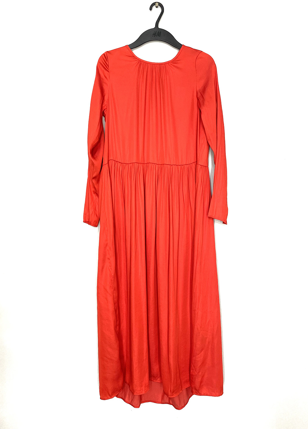 Червона кежуал плаття, сукня кльош H&M однотонна