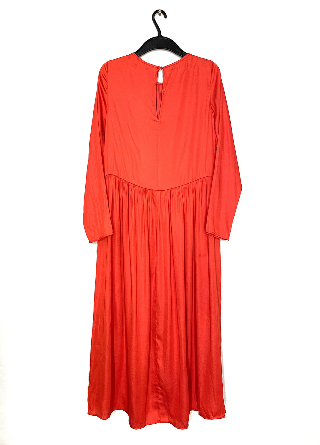 Красное кэжуал платье клеш H&M однотонное
