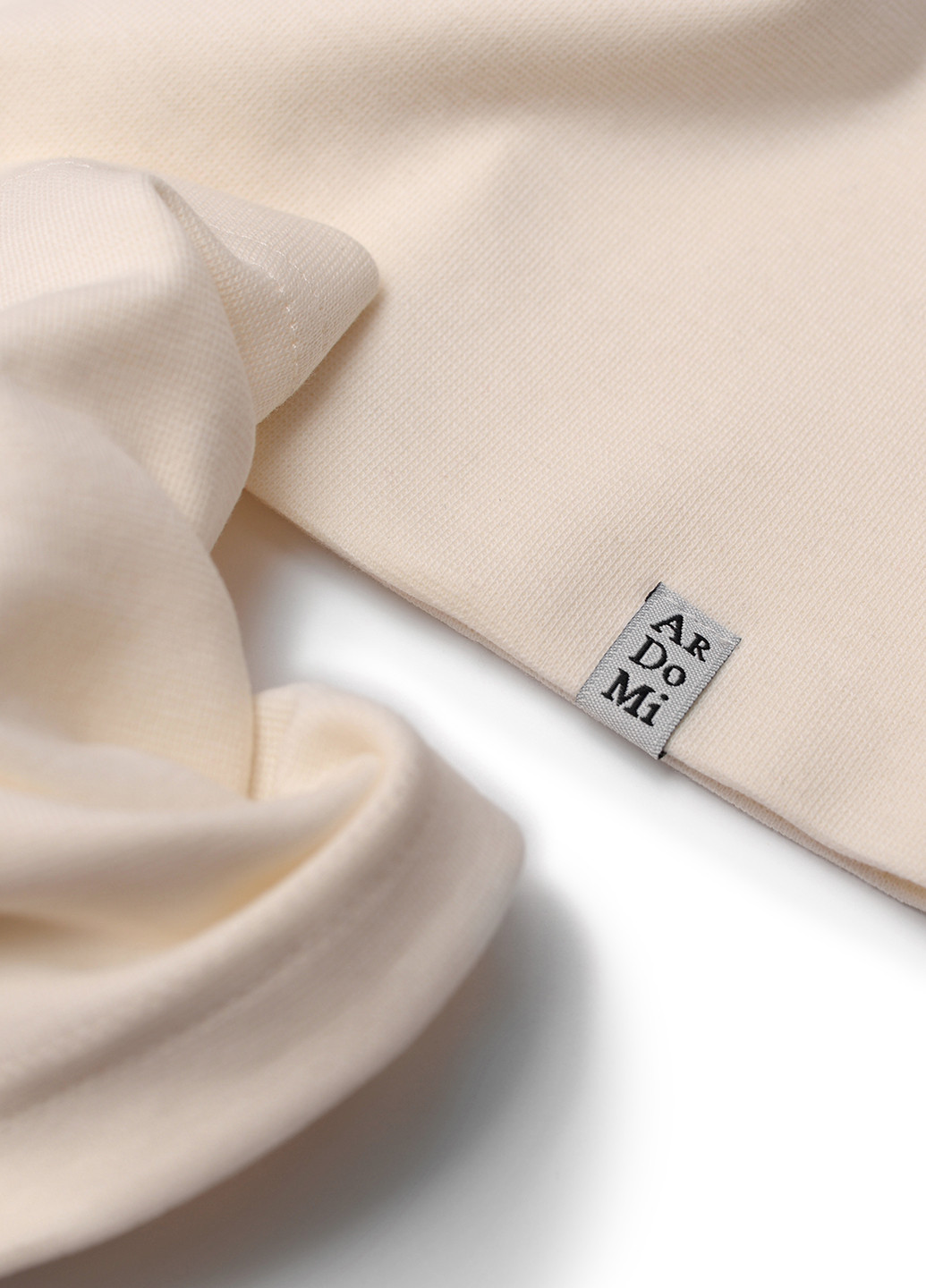 Молочный демисезонный комплект (шапка, шарф-снуд) ArDoMi