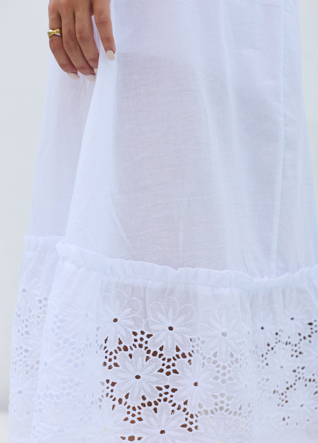 Белое кэжуал платье ST-Seventeen однотонное