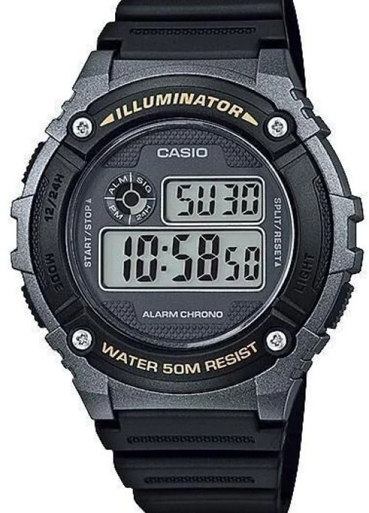 Мужские Часы W-216H-1BVEF кварцевые спортивные Casio (226691107)