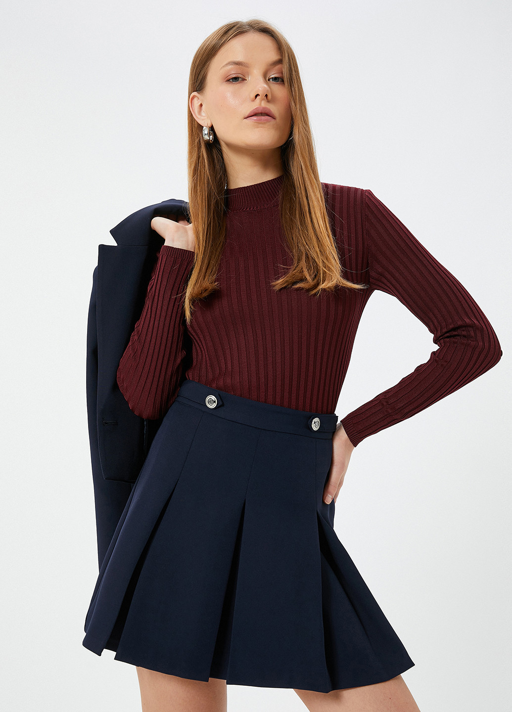 Темно-бордовий демісезонний светр KOTON