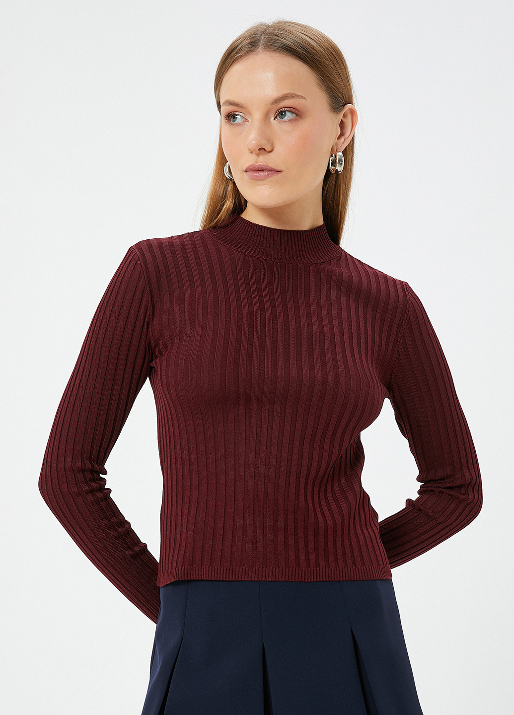 Темно-бордовий демісезонний светр KOTON