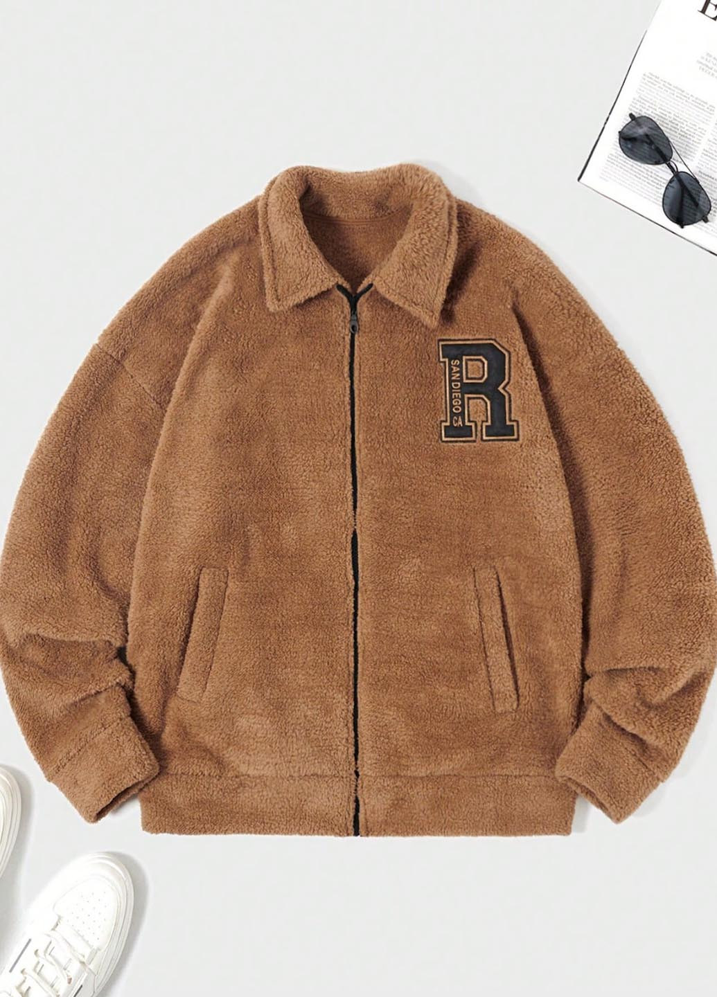 Коричнева демісезонна куртка SHEIN