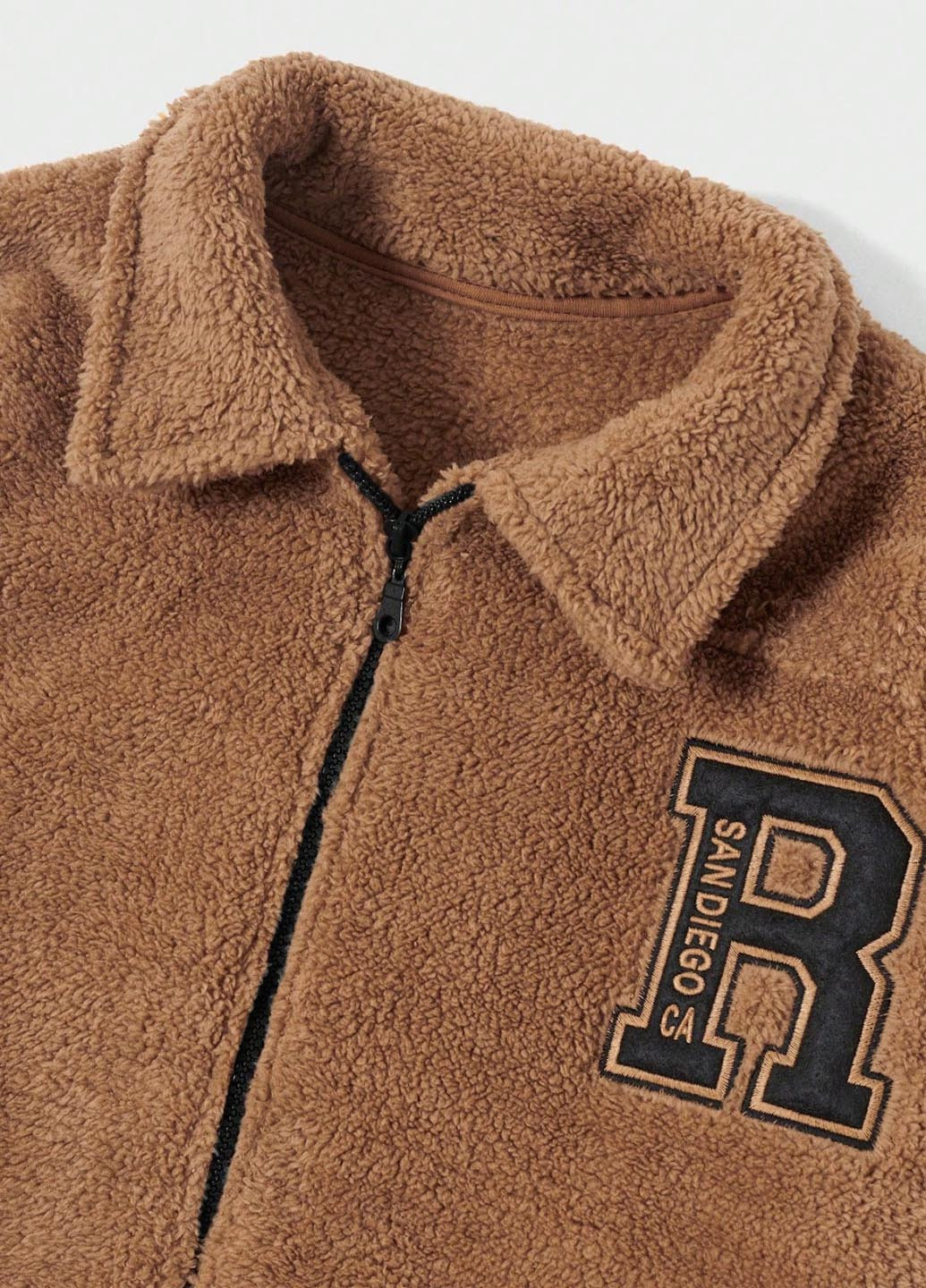 Коричнева демісезонна куртка SHEIN