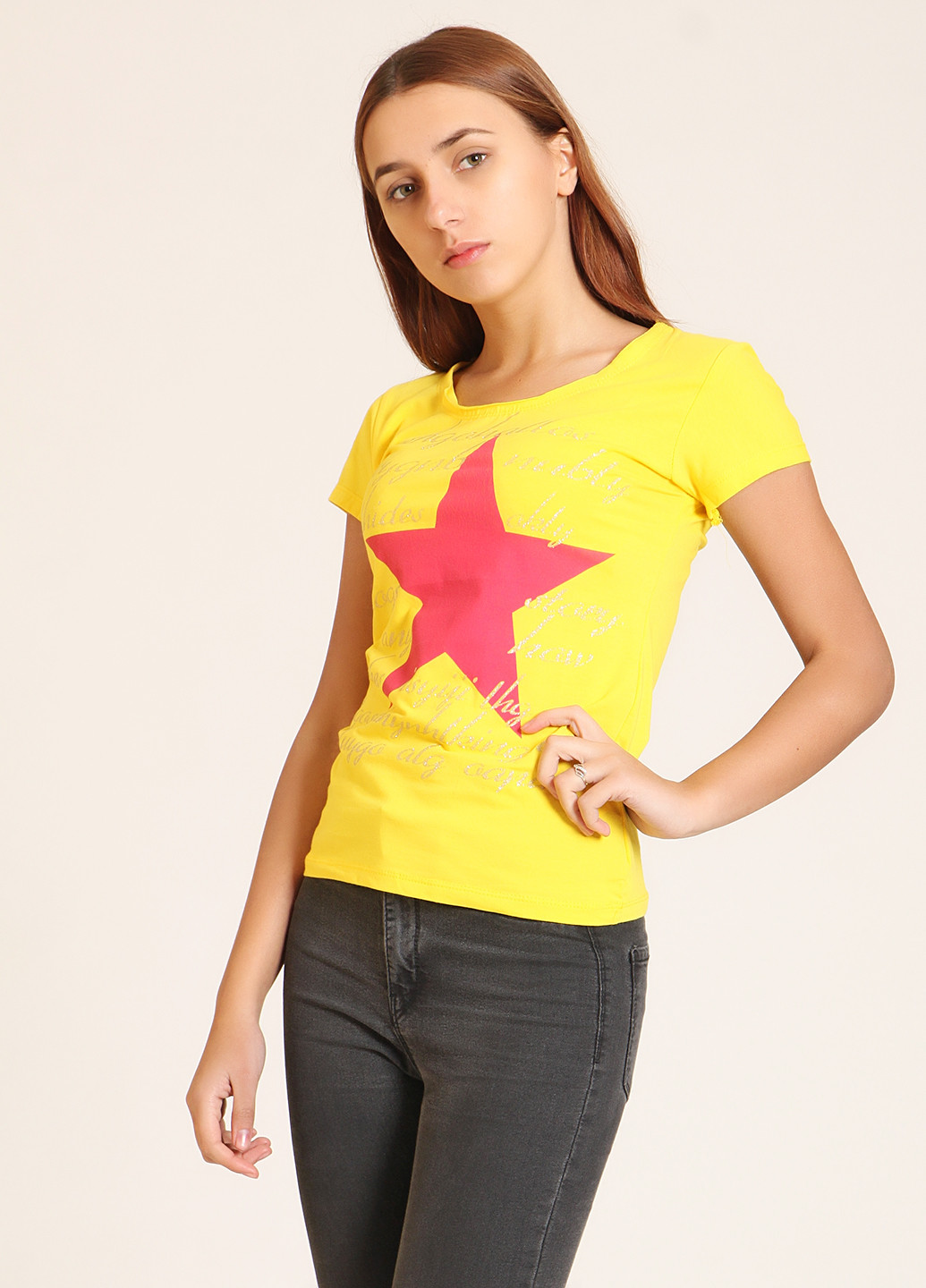 Жовта літня футболка W&R
