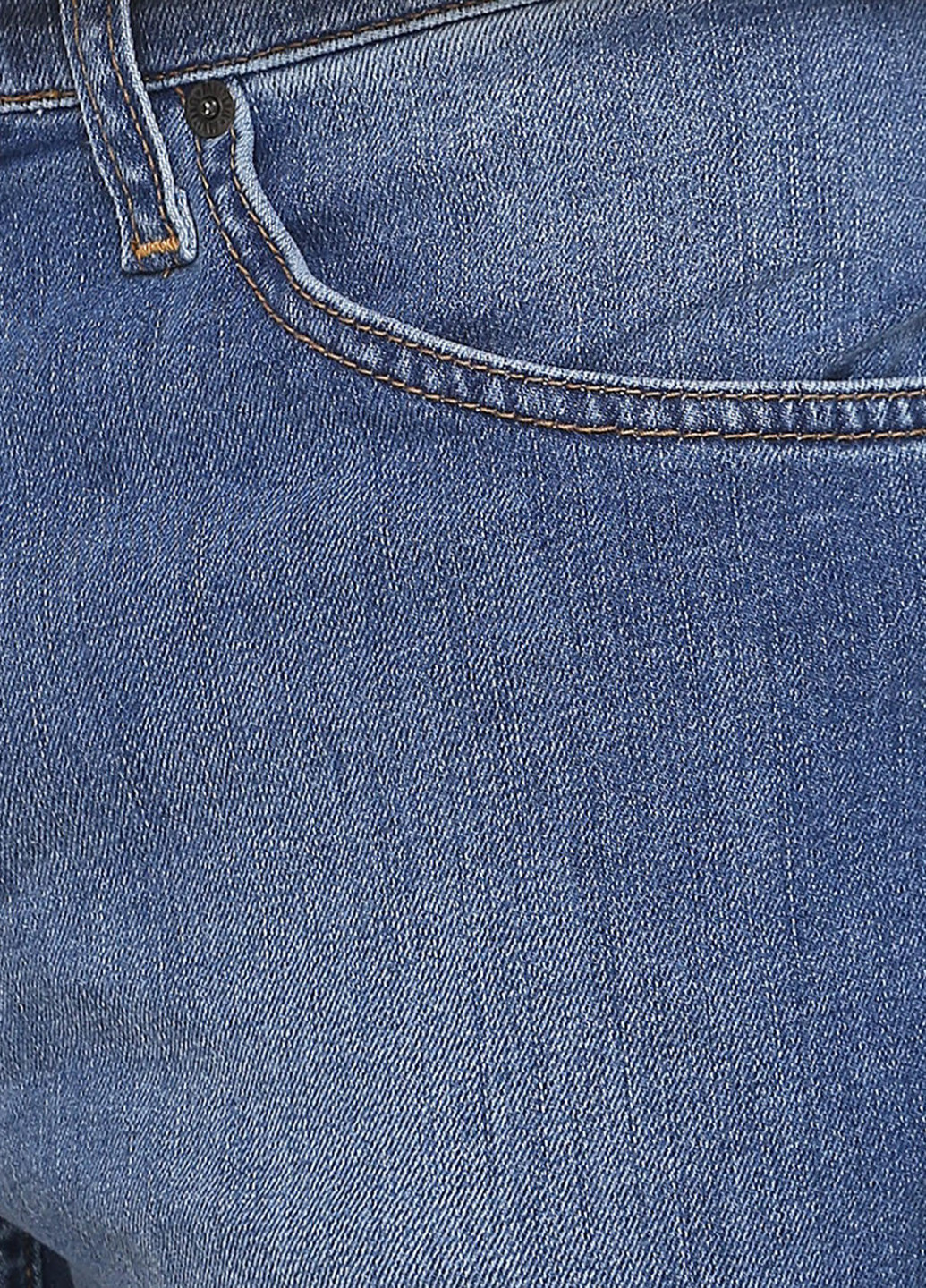 Синие демисезонные прямые джинсы Mustang