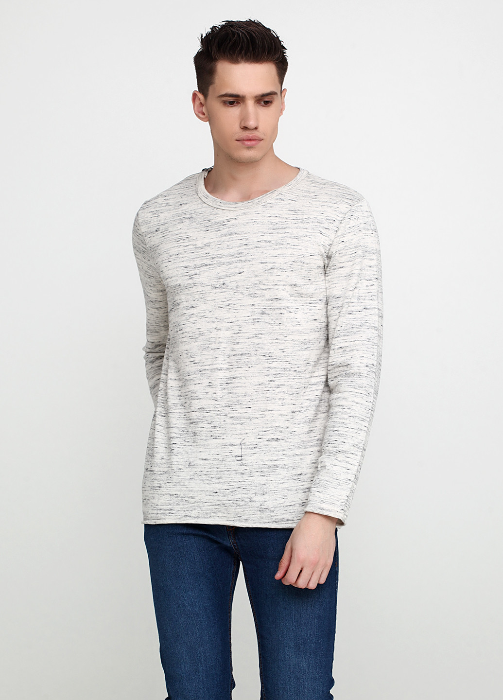 Светло-серый демисезонный пуловер джемпер H&M