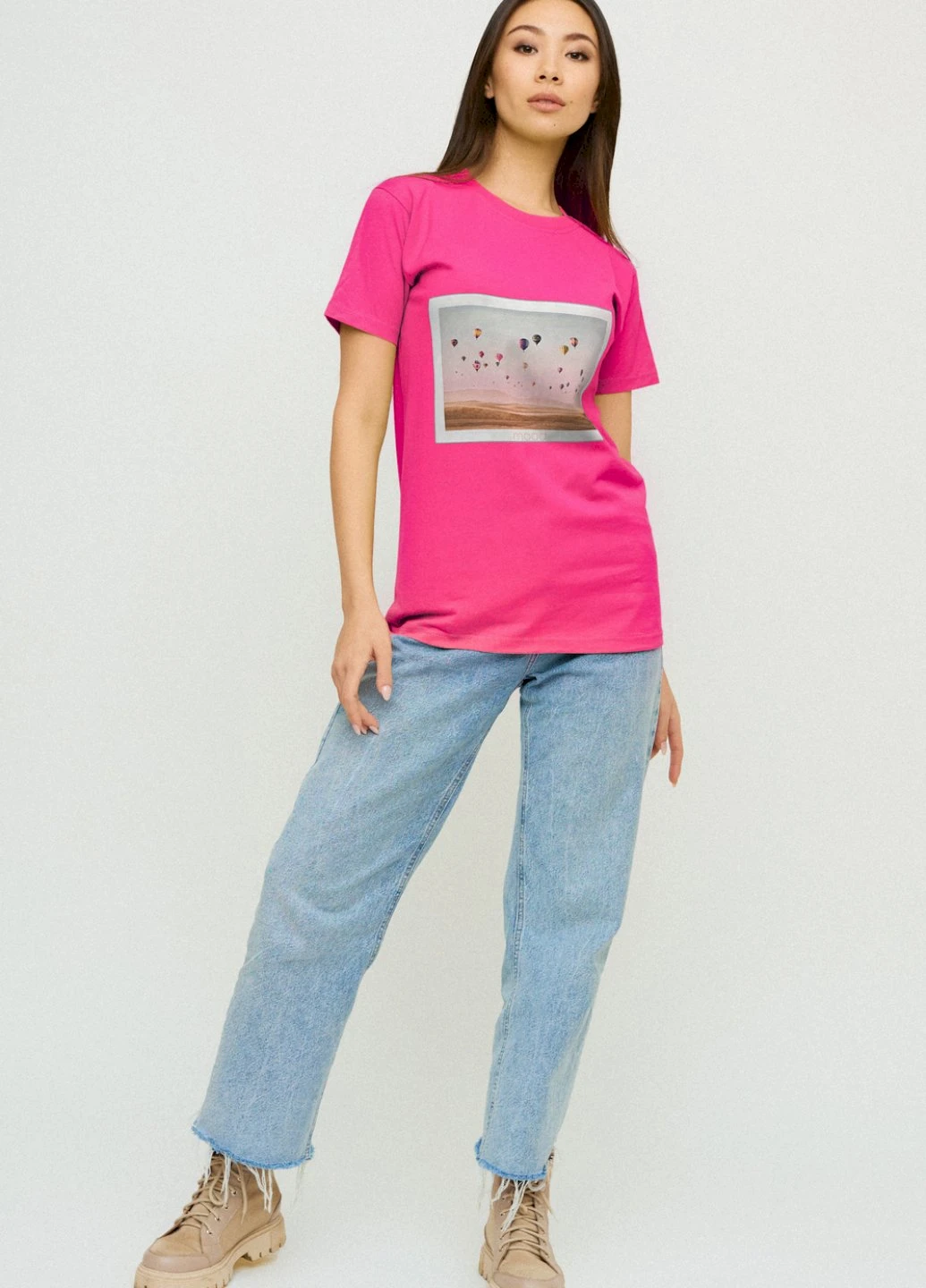 Футболка Boyfriend / air print / YAPPI - (237407752)