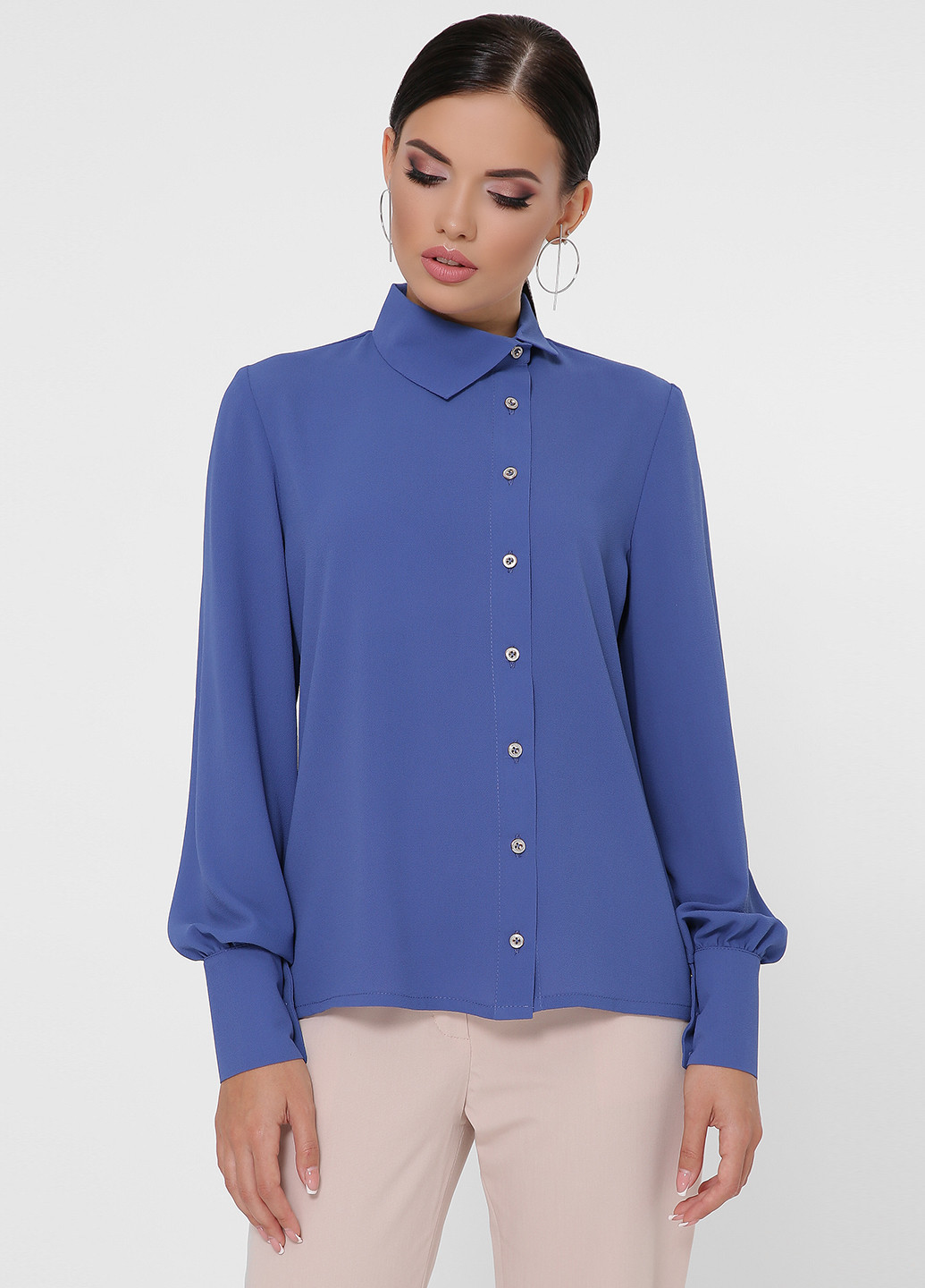 Синяя летняя блуза Fashion Up