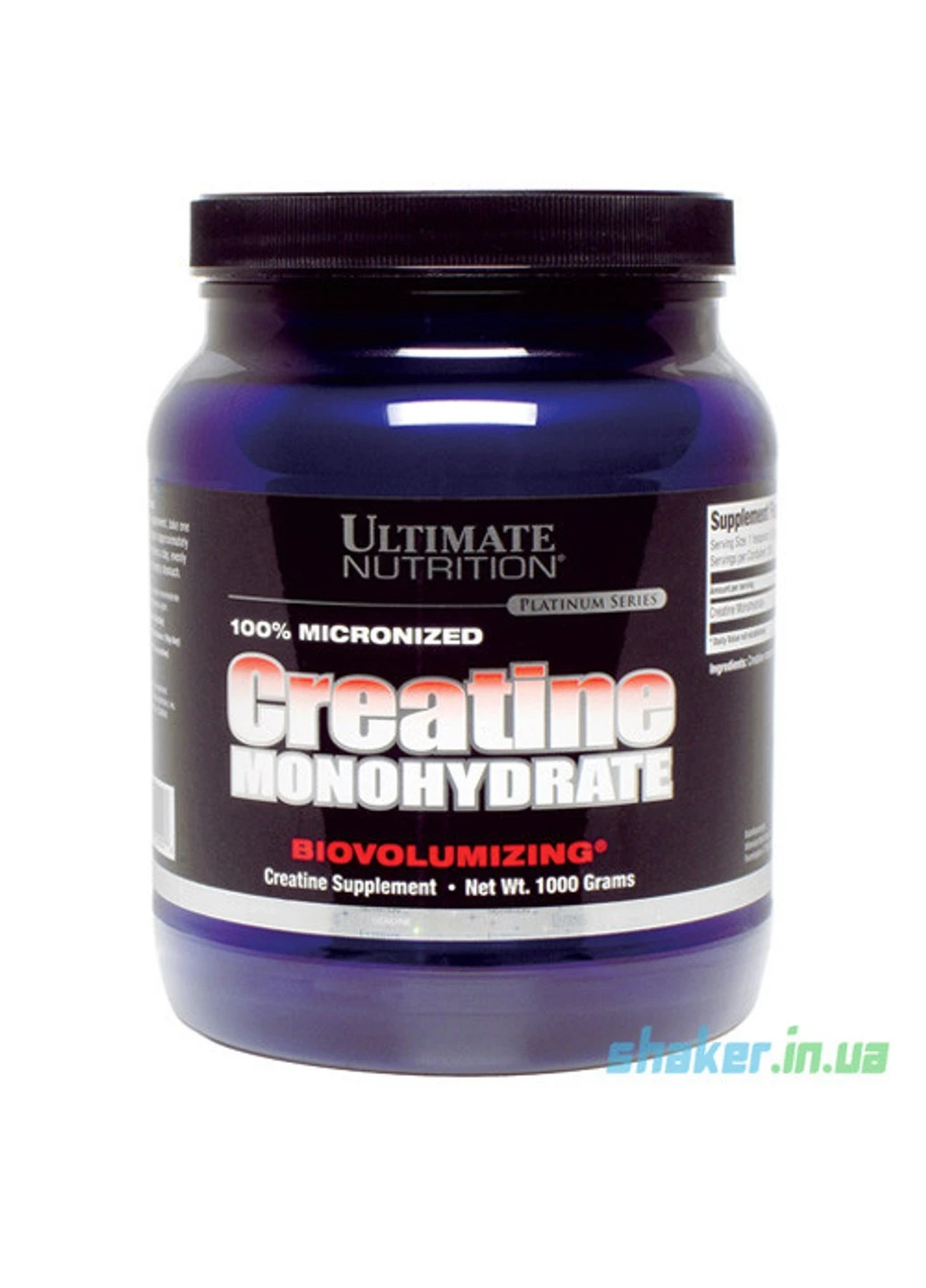 Креатин моногідрат Creatine Monohydrate (1 кг) ультімейт Нутришн Без добавок Ultimate Nutrition (255279515)