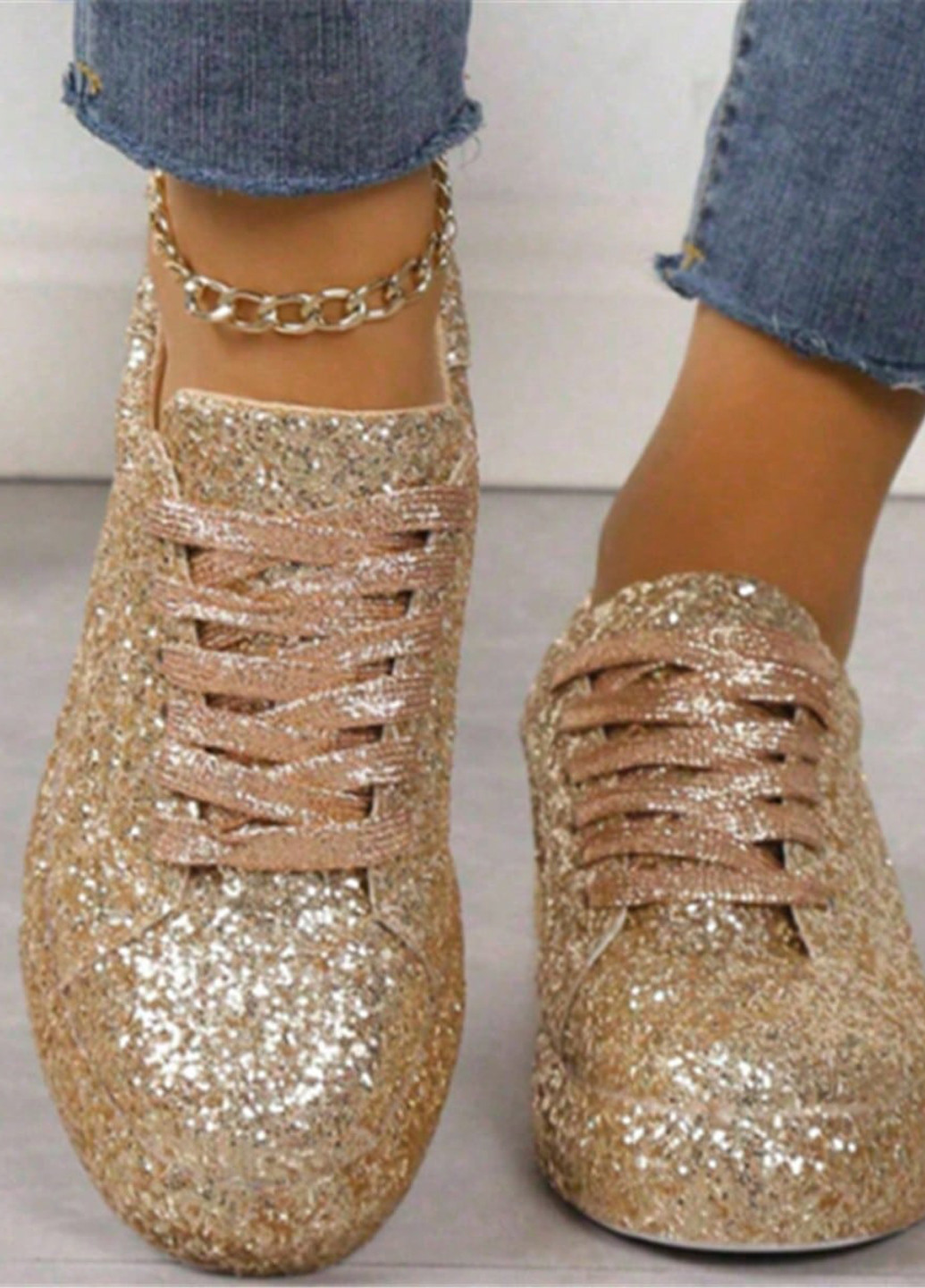 Золоті кросівки SHEIN