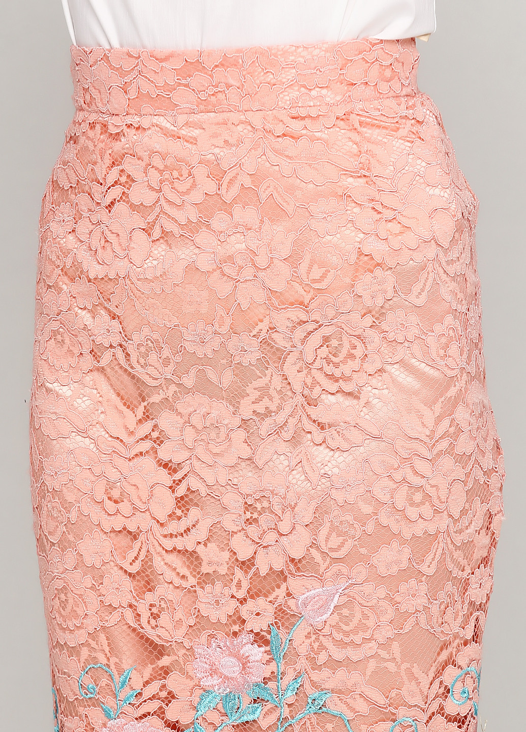 Персиковая кэжуал с рисунком юбка Andre Tan карандаш