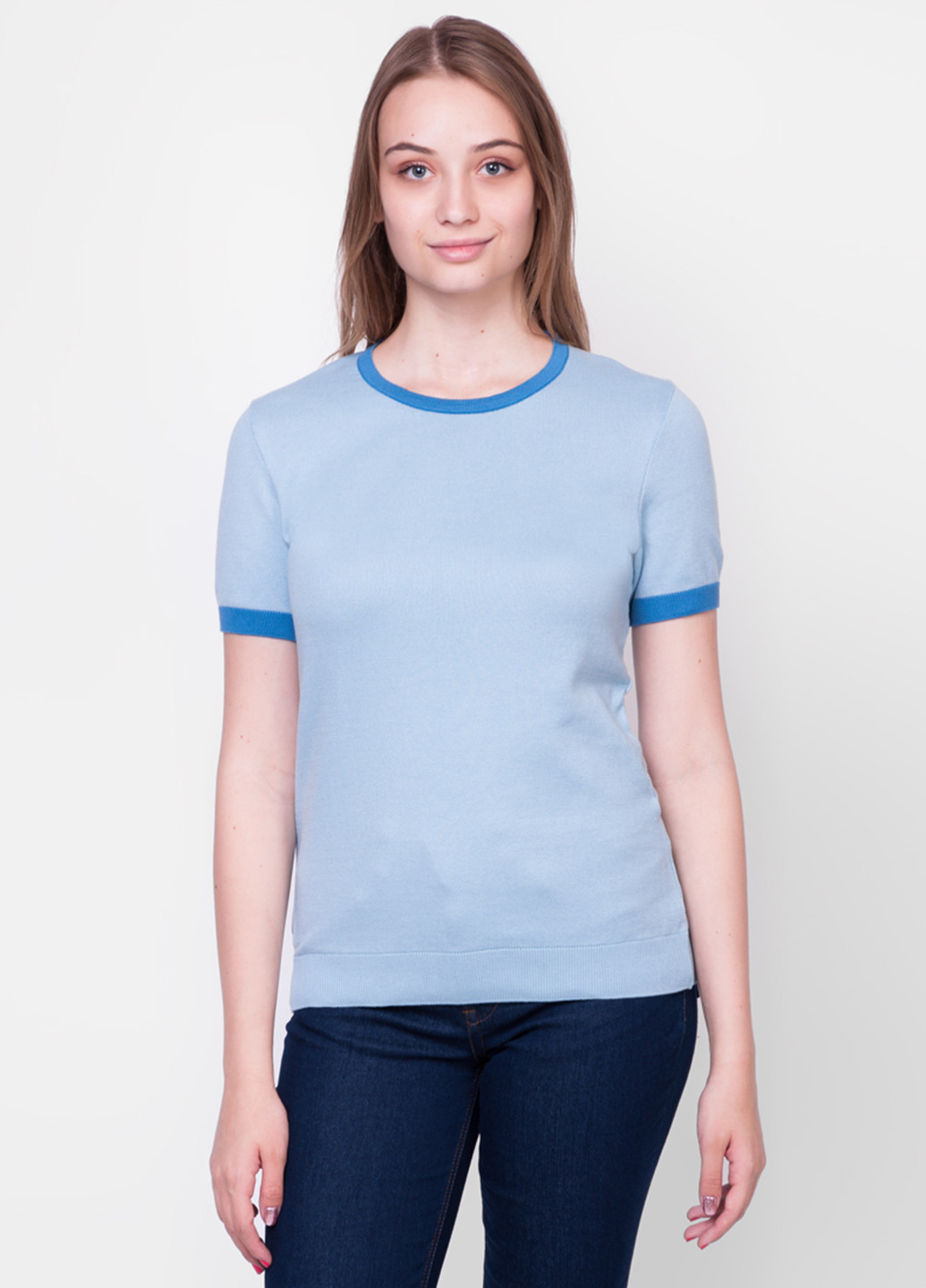 Голубая летняя футболка Arber Woman
